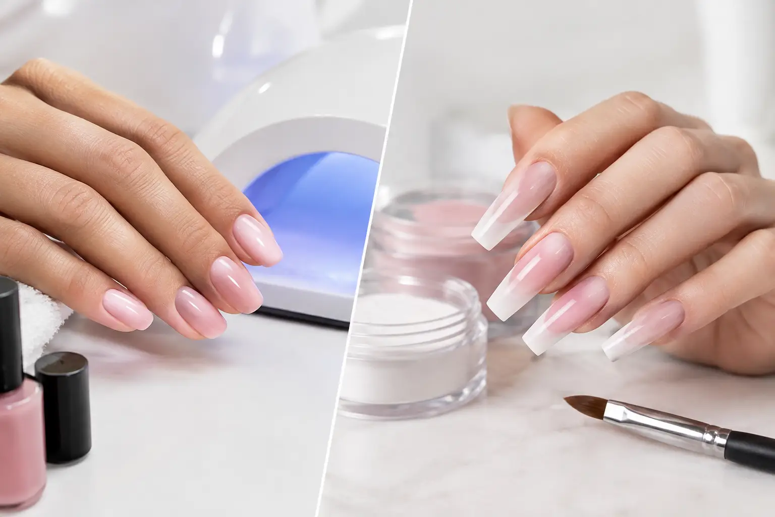 Uñas gel versus acrílicas: cuál te conviene